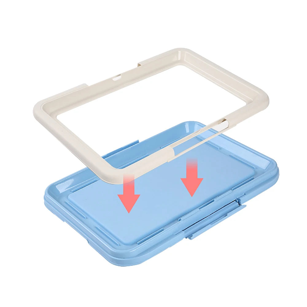 "Portable Dog Potty Training Toilet β Indoor Pet Litter Box for Small Dogs & Cats, Easy to Clean"
