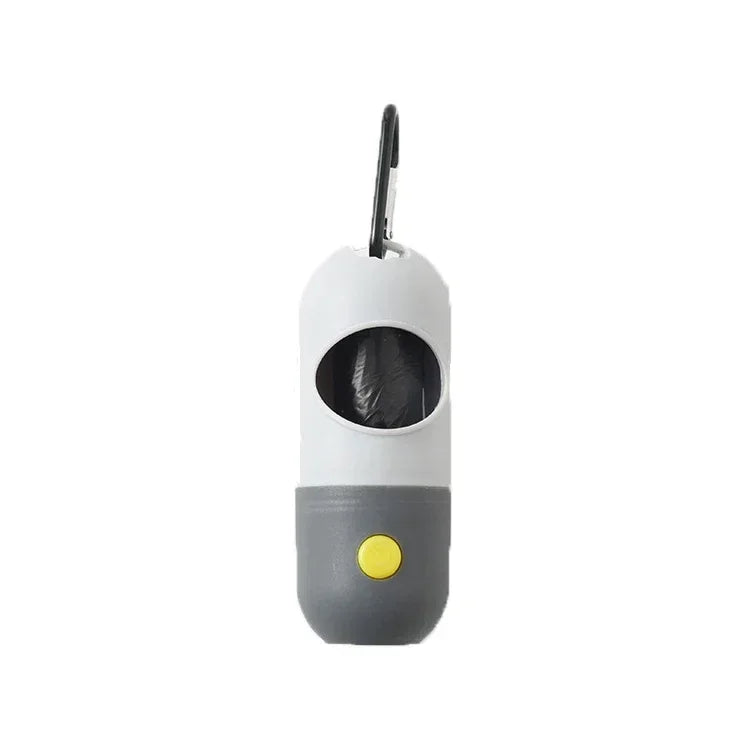 Portable Dog Waste Bag Dispenser with LED Light β Outdoor Poop Bag Holder with Clip for Walking and Hiking
