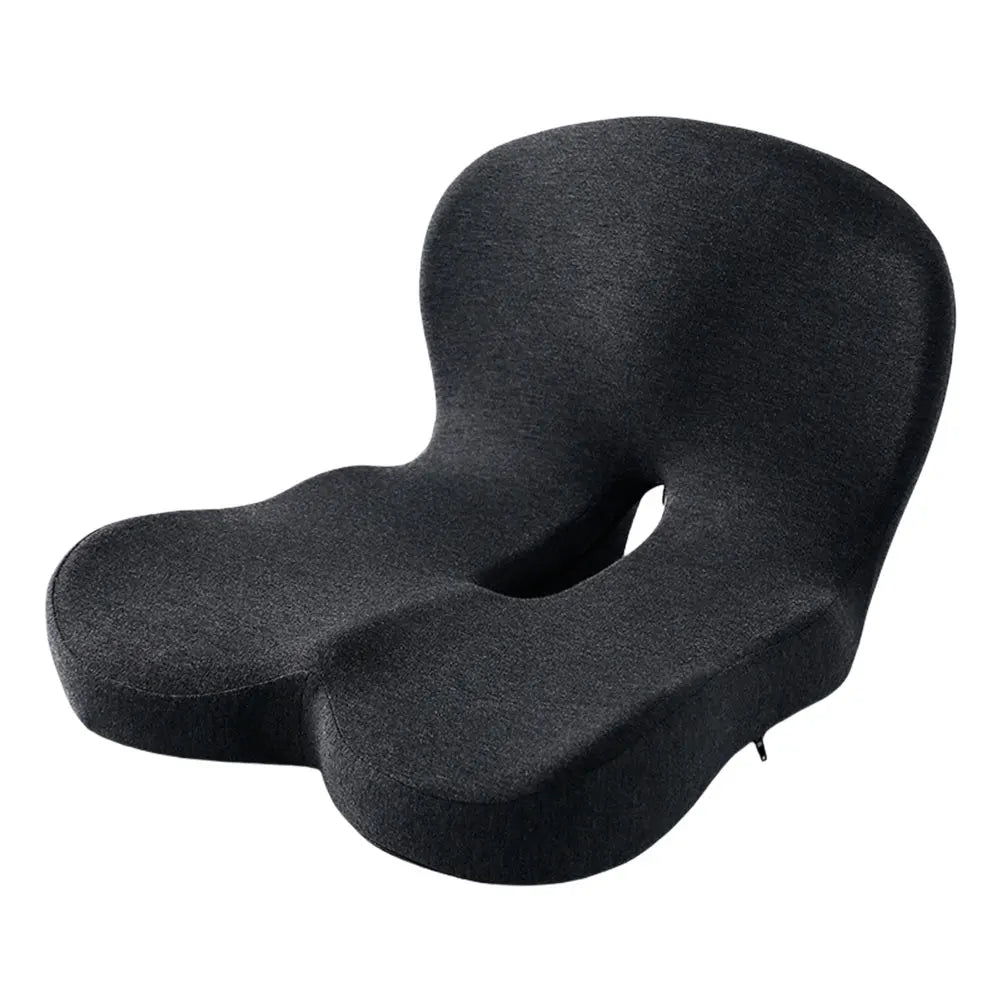 Memory Foam Office Chair Cushion with Lumbar Support – L-Shaped Seat & Backrest Pad for Car, Truck & Home Office
