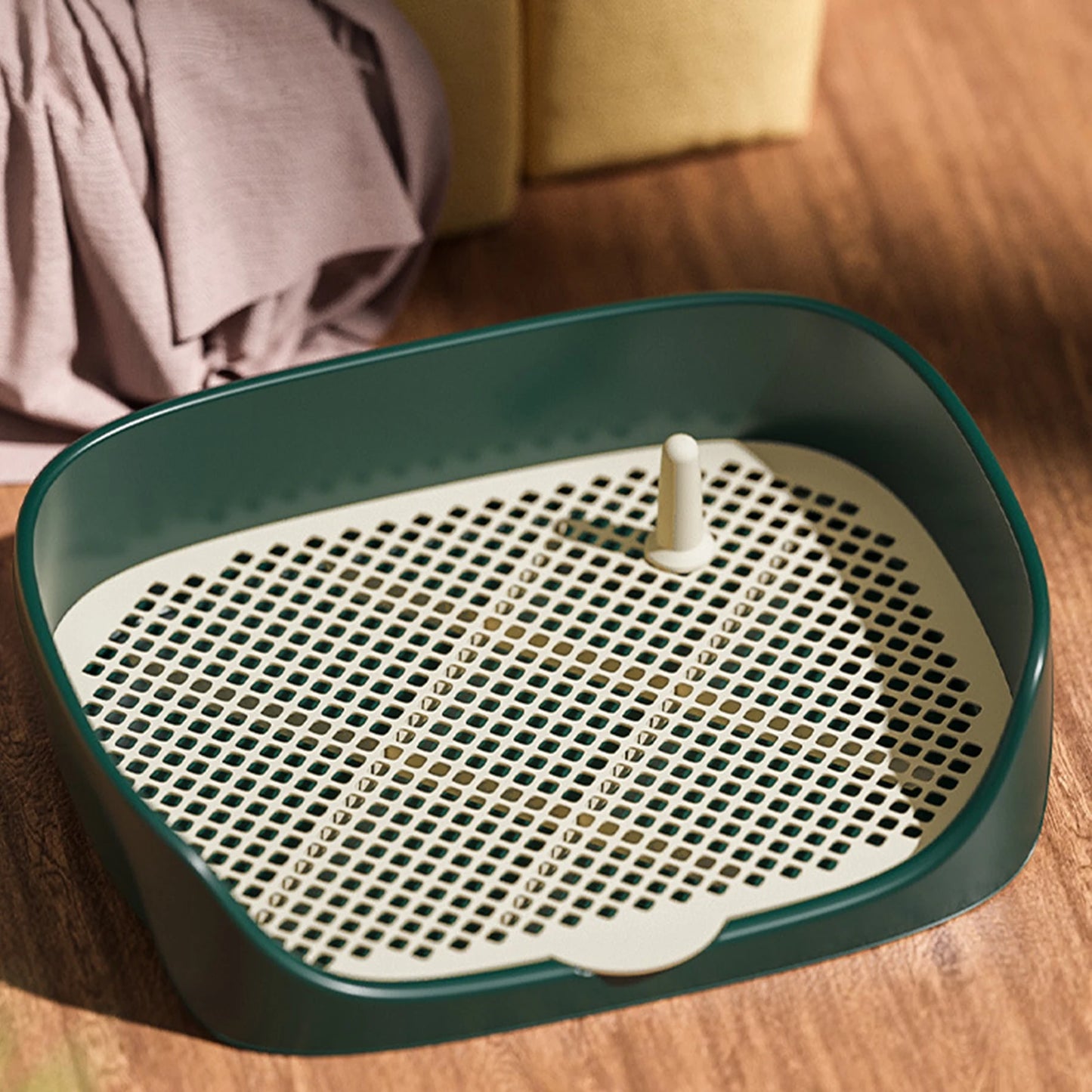 "Portable Indoor Dog Toilet β Anti-Splash Potty Training Tray for Puppies & Small Dogs"