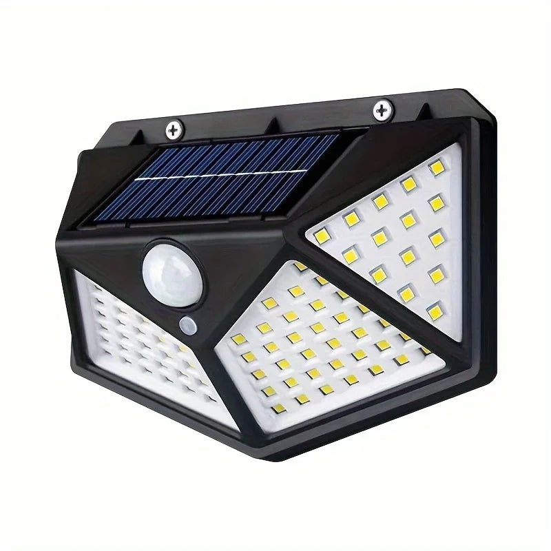 100 LED Solar Motion Sensor Light – Waterproof Outdoor Wall Lamp with 3 Lighting Modes for Garden, Patio & Security