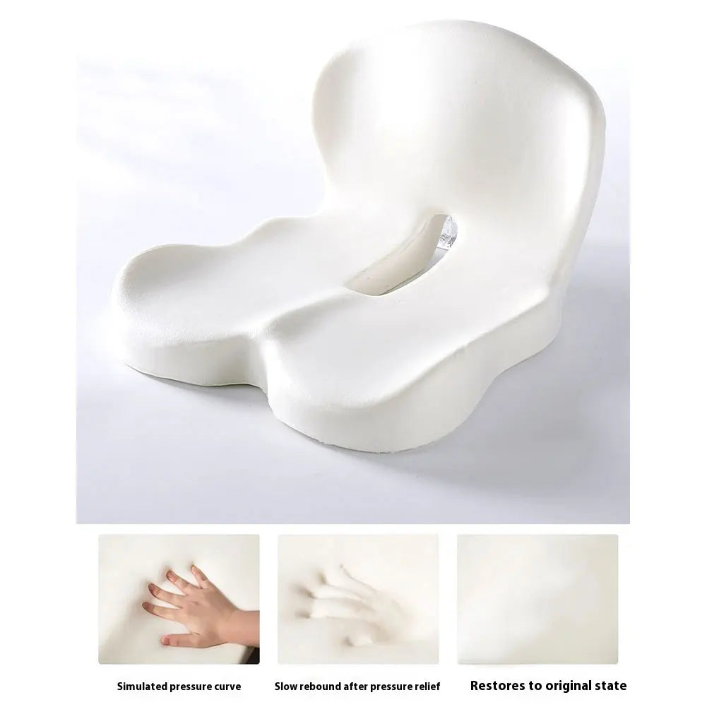 Memory Foam Office Chair Cushion with Lumbar Support – L-Shaped Seat & Backrest Pad for Car, Truck & Home Office