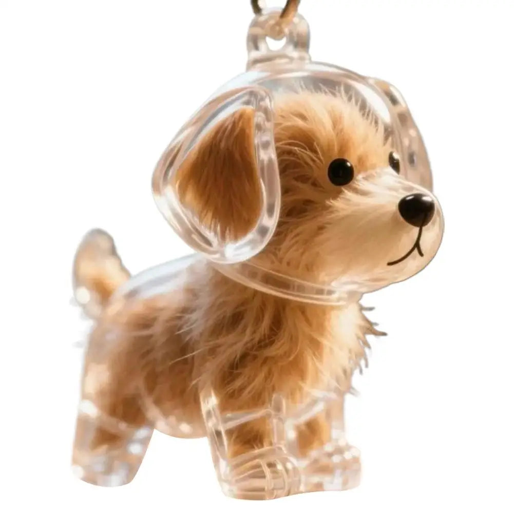 Pet Hair Keepsake Capsule – Memorial Keychain Bottle for Dog & Cat Fur | Transparent DIY Storage Pendant"