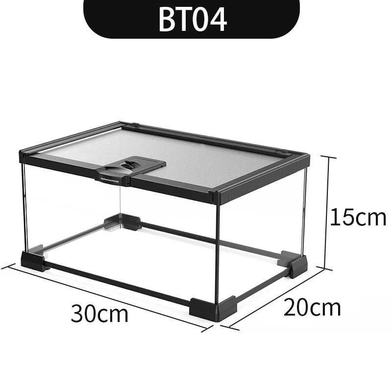 Eco Rainforest Glass Terrarium β Ideal for Lizards, Frogs, Crabs & Spiders