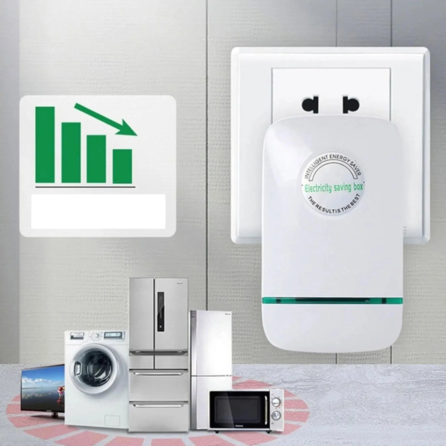 “Pro Power Save Energy Saver Box 90V–250V | EU/US/UK Plug | Household & Commercial Power Saving Device”