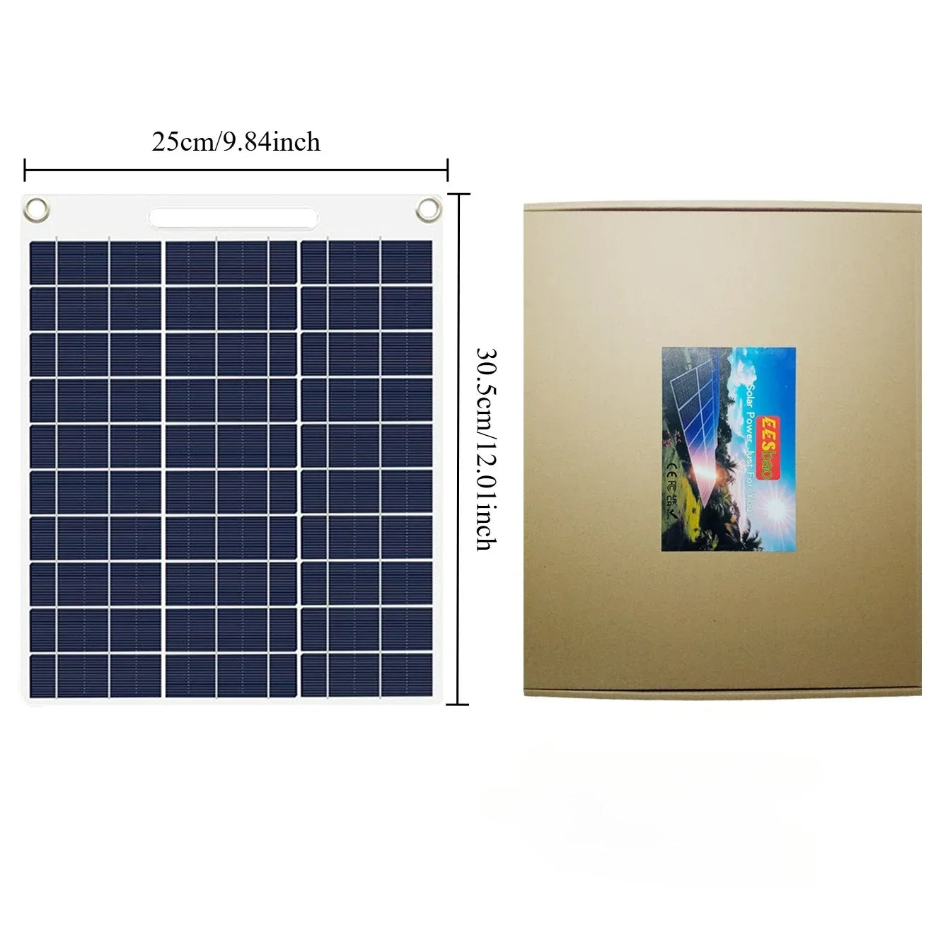 “Portable Waterproof Solar Charger 30W–40W – Dual USB Fast Charging for Phones & Outdoor Use”