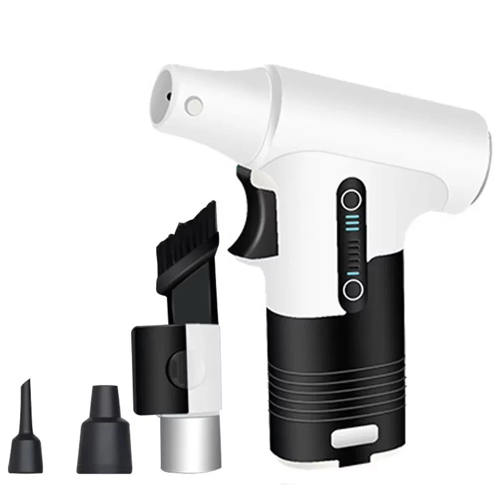 High-Speed Air Blower Turbo Jet Fan – 130,000RPM / 120,000RPM Brushless Motor, Handheld, USB Rechargeable Dust Cleanerl