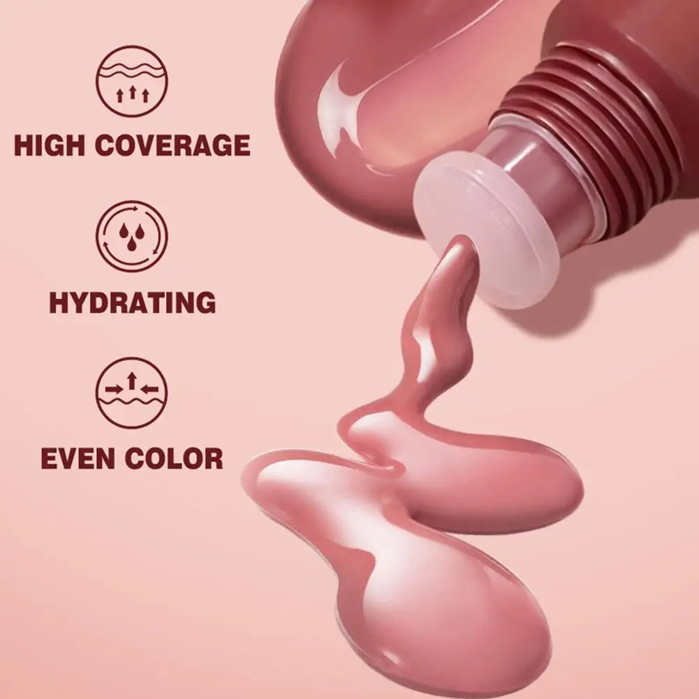 12G Colored Lip Gloss Liquid Hydrating And Moisturizing, Light And Shiny Lip Balm, Water Gloss Lip Glaze Moisturizing Lip Milk