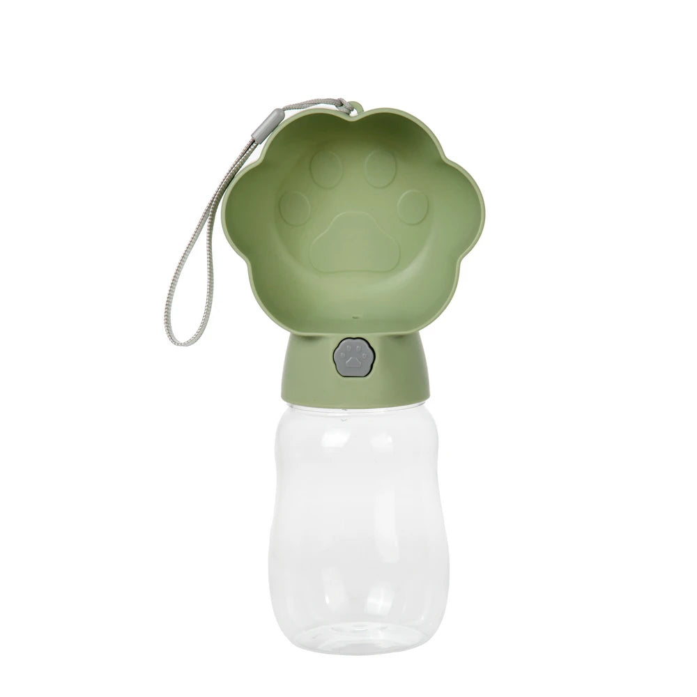 2-in-1 Portable Dog Water Bottle with Food Container – Leakproof Travel Bowl for Dogs & Cats