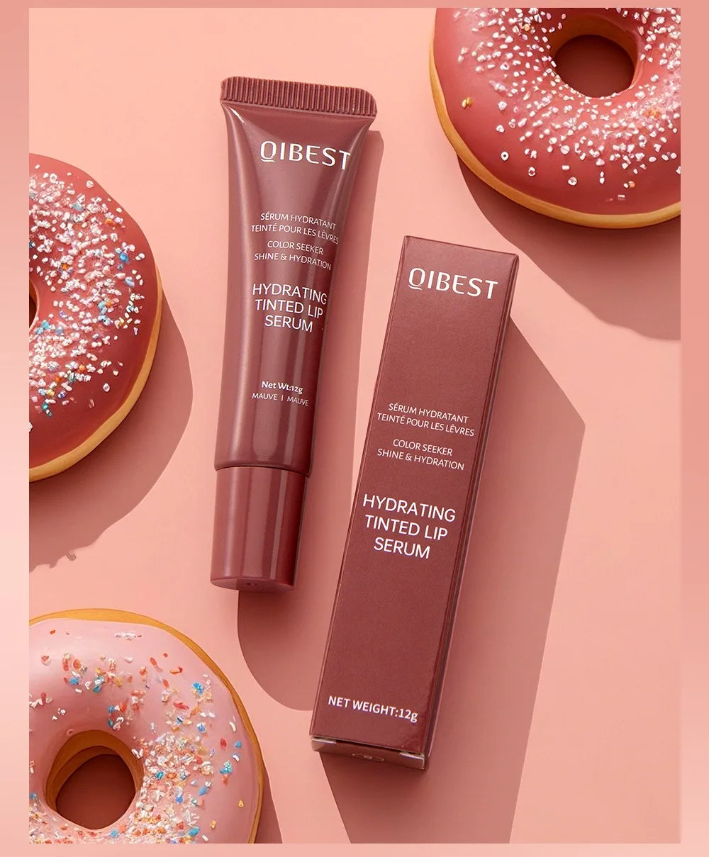 Crystal Dark Brown Mirror Water Lip Gloss Nude Lip Glaze Transparent Glass Oil Waterproof Liquid Lipstick Clear Tint Makeup