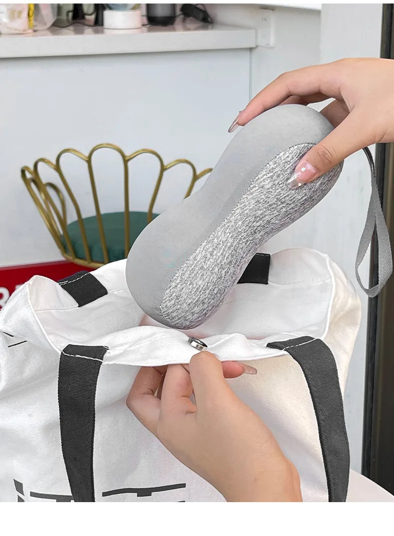 Travel Neck Pillow – Portable U-Shaped Memory Foam Pillow for Airplane, Car & Office | Neck Support & Comfort