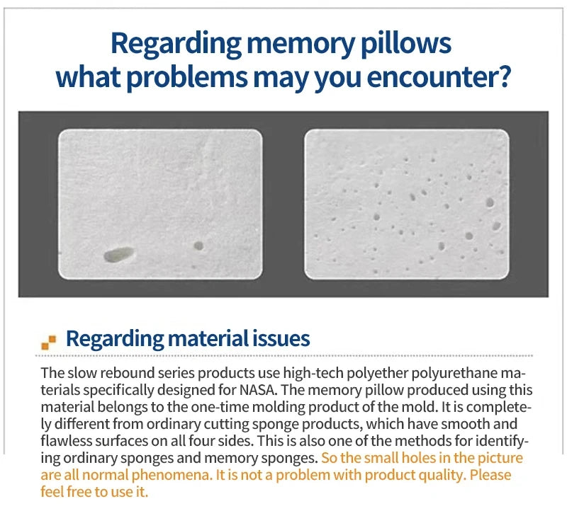 Ergonomic Memory Foam Cervical Pillow – Orthopedic Contour Bed Pillow for Side & Back Sleepers | Neck Pain Relief