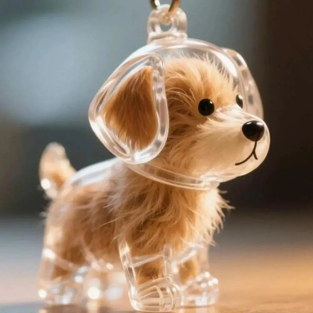 Pet Hair Keepsake Capsule – Memorial Keychain Bottle for Dog & Cat Fur | Transparent DIY Storage Pendant"