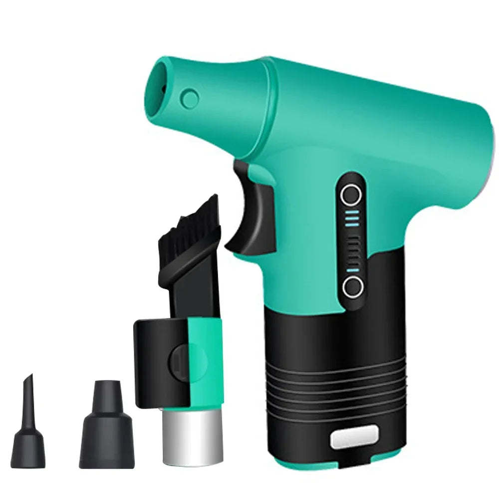 High-Speed Air Blower Turbo Jet Fan – 130,000RPM / 120,000RPM Brushless Motor, Handheld, USB Rechargeable Dust Cleanerl