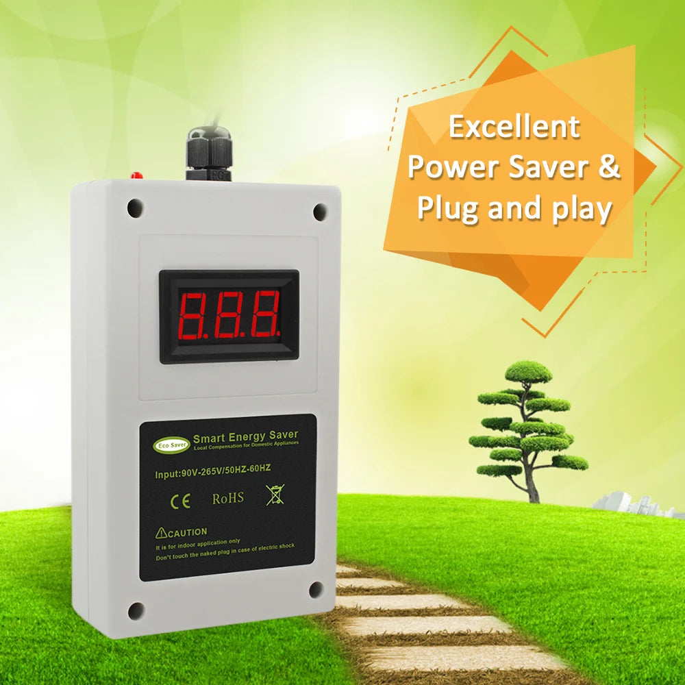 “Smart Energy Saver Box for Home – Electricity Saving Device with LED Indicator for Appliances”