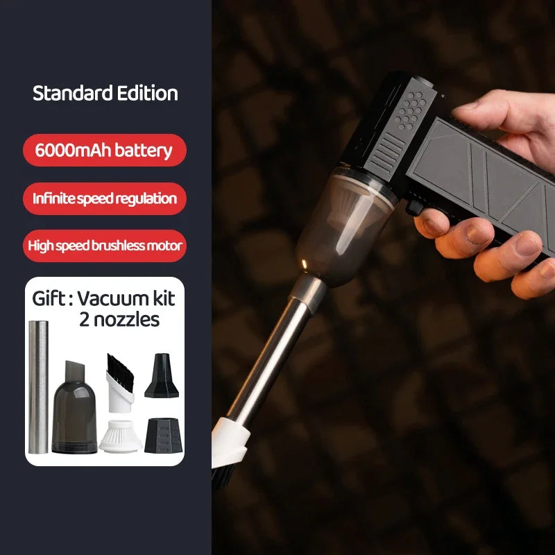 X6 Turbo Jet Fan – 450,000RPM Brushless Air Blower & Vacuum Cleaner, USB-C Fast Charging, 6000mAh Battery
