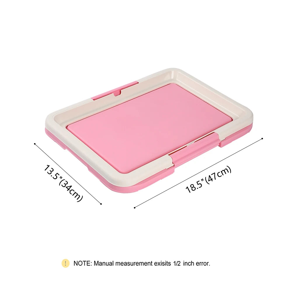 "Portable Dog Potty Training Toilet β Indoor Pet Litter Box for Small Dogs & Cats, Easy to Clean"