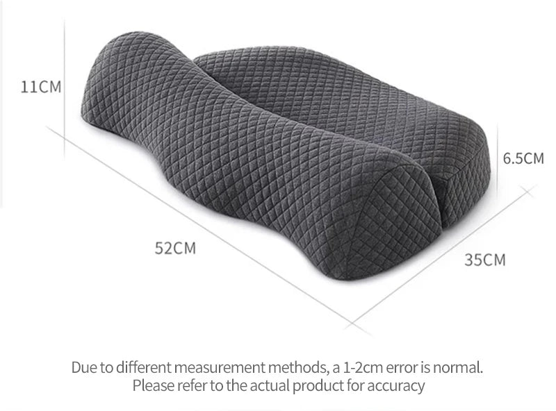Ergonomic Memory Foam Cervical Pillow – Orthopedic Contour Bed Pillow for Side & Back Sleepers | Neck Pain Relief