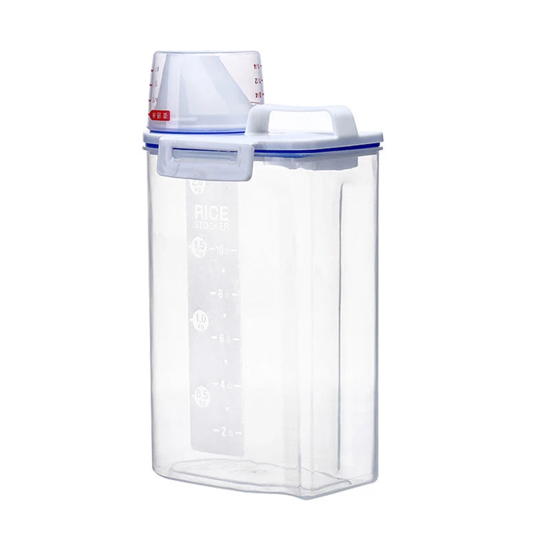 Airtight Pet Food Storage Container β 1.5kg/2kg with Measuring Cup (Dogs & Cats)