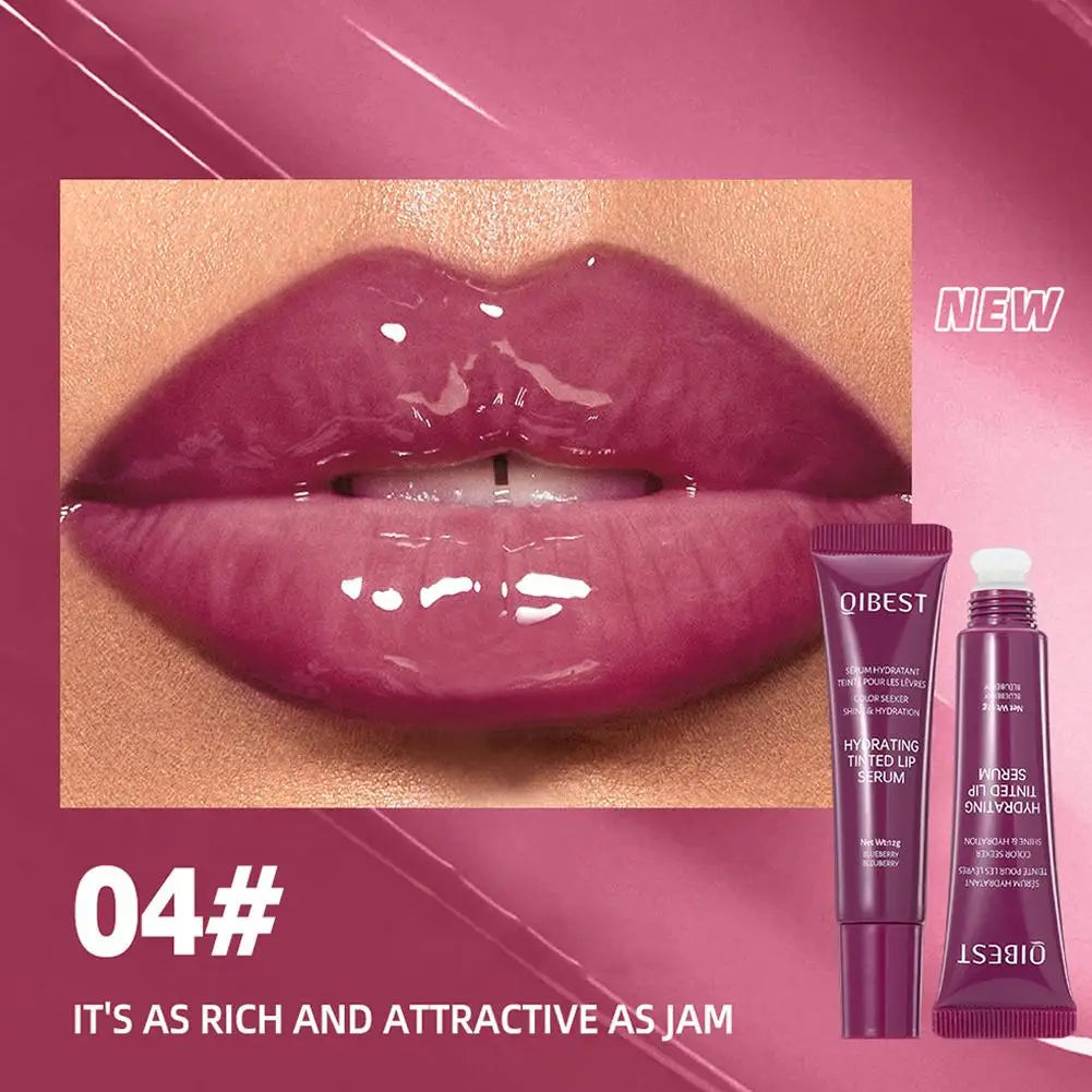 12G Colored Lip Gloss Liquid Hydrating And Moisturizing, Light And Shiny Lip Balm, Water Gloss Lip Glaze Moisturizing Lip Milk
