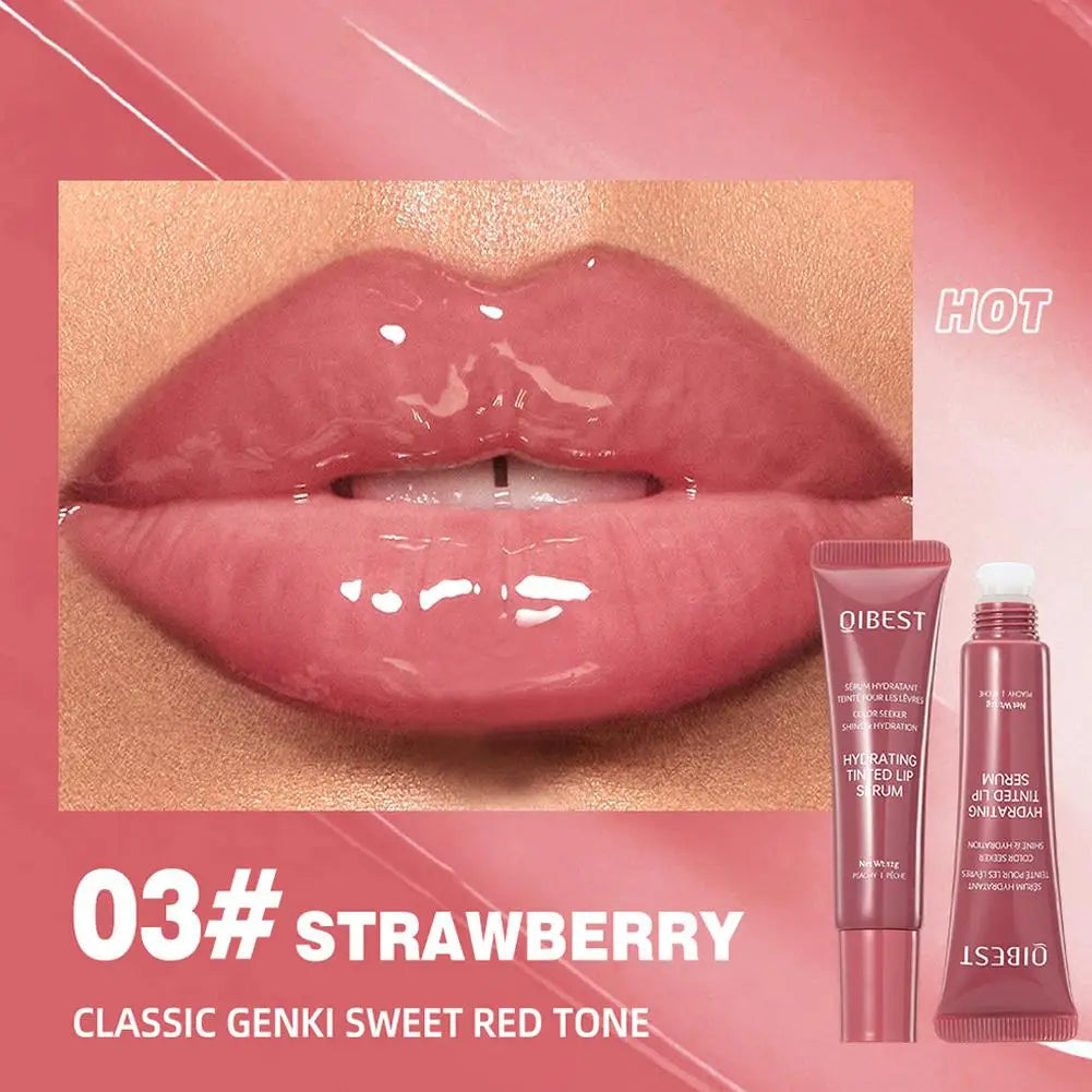 12G Colored Lip Gloss Liquid Hydrating And Moisturizing, Light And Shiny Lip Balm, Water Gloss Lip Glaze Moisturizing Lip Milk