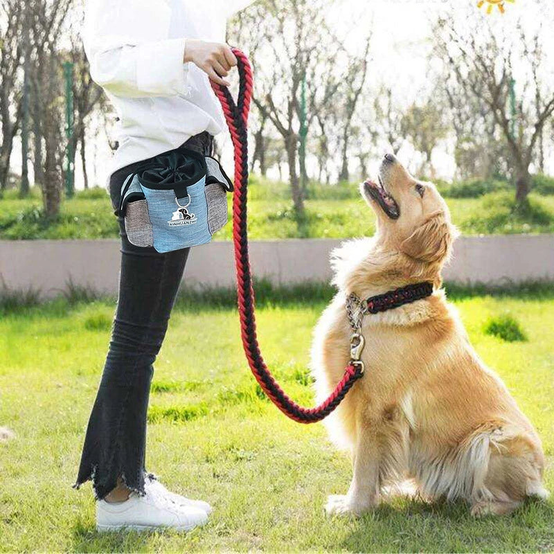 "Portable Dog Treat Training Pouch β Outdoor Snack Bag for Pets with Clip & Drawstring"