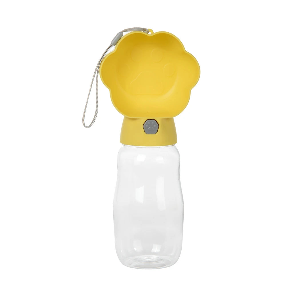 2-in-1 Portable Dog Water Bottle with Food Container – Leakproof Travel Bowl for Dogs & Cats