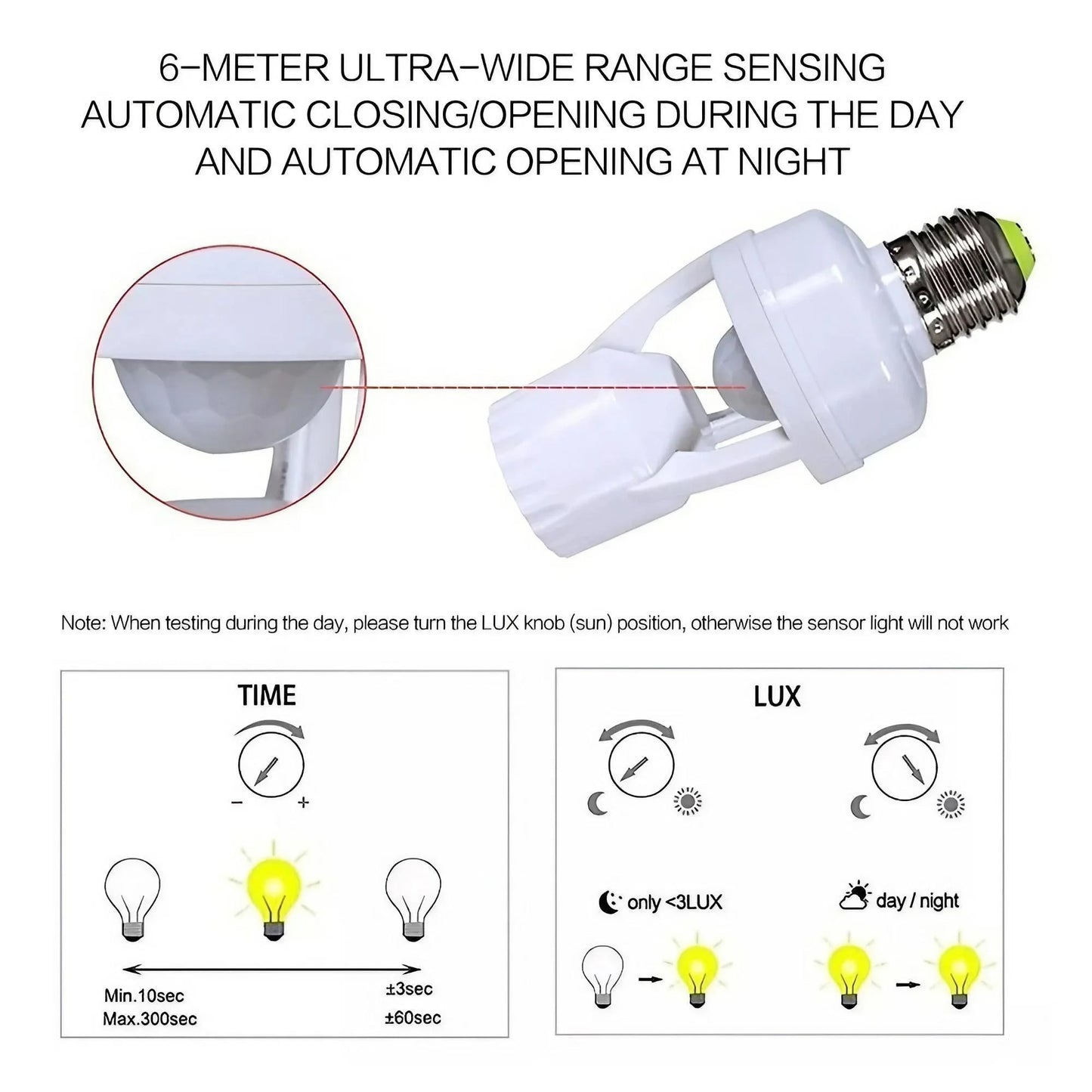 “Smart E27 LED Bulb with Infrared Motion Sensor – Energy-Saving Automatic Lighting”