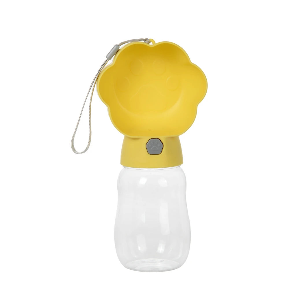 2-in-1 Portable Dog Water Bottle with Food Container – Leakproof Travel Bowl for Dogs & Cats