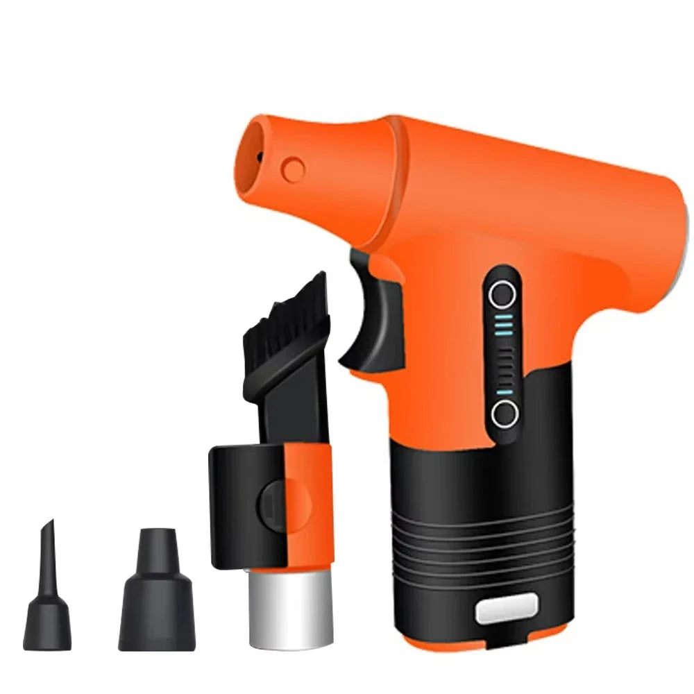 High-Speed Air Blower Turbo Jet Fan – 130,000RPM / 120,000RPM Brushless Motor, Handheld, USB Rechargeable Dust Cleanerl
