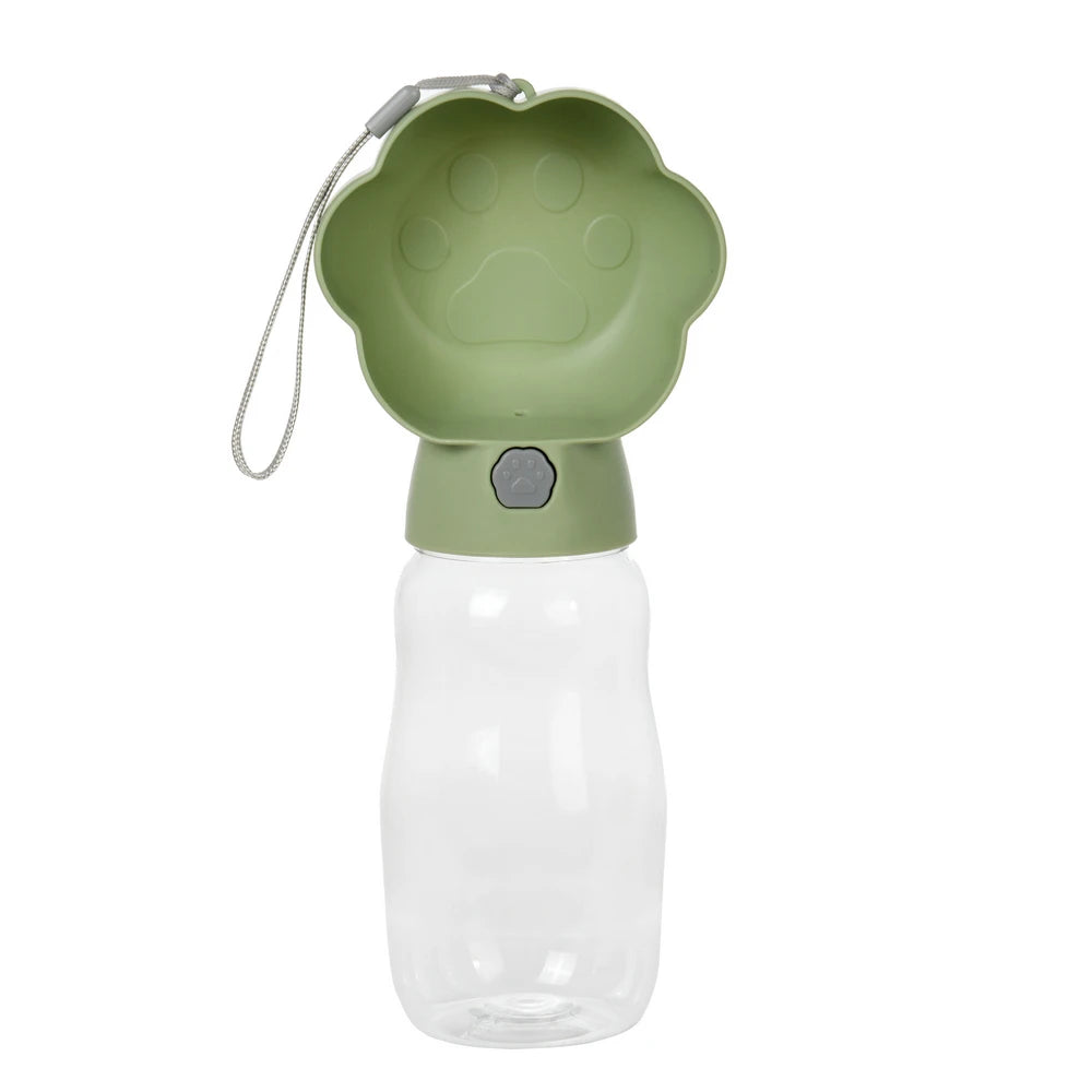 2-in-1 Portable Dog Water Bottle with Food Container – Leakproof Travel Bowl for Dogs & Cats