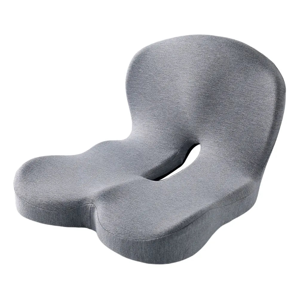 Memory Foam L-Shaped Seat Cushion with Lumbar Support – Ergonomic Chair Pad for Office, Car, Truck & Gaming