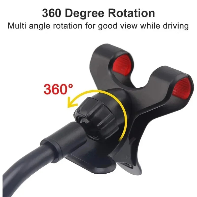 Universal Car Phone Holder – 360° Rotating Windshield & Dashboard Mount for Smartphone & GPS