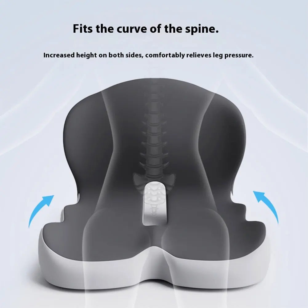 Memory Foam L-Shaped Seat Cushion with Lumbar Support – Ergonomic Chair Pad for Office, Car, Truck & Gaming