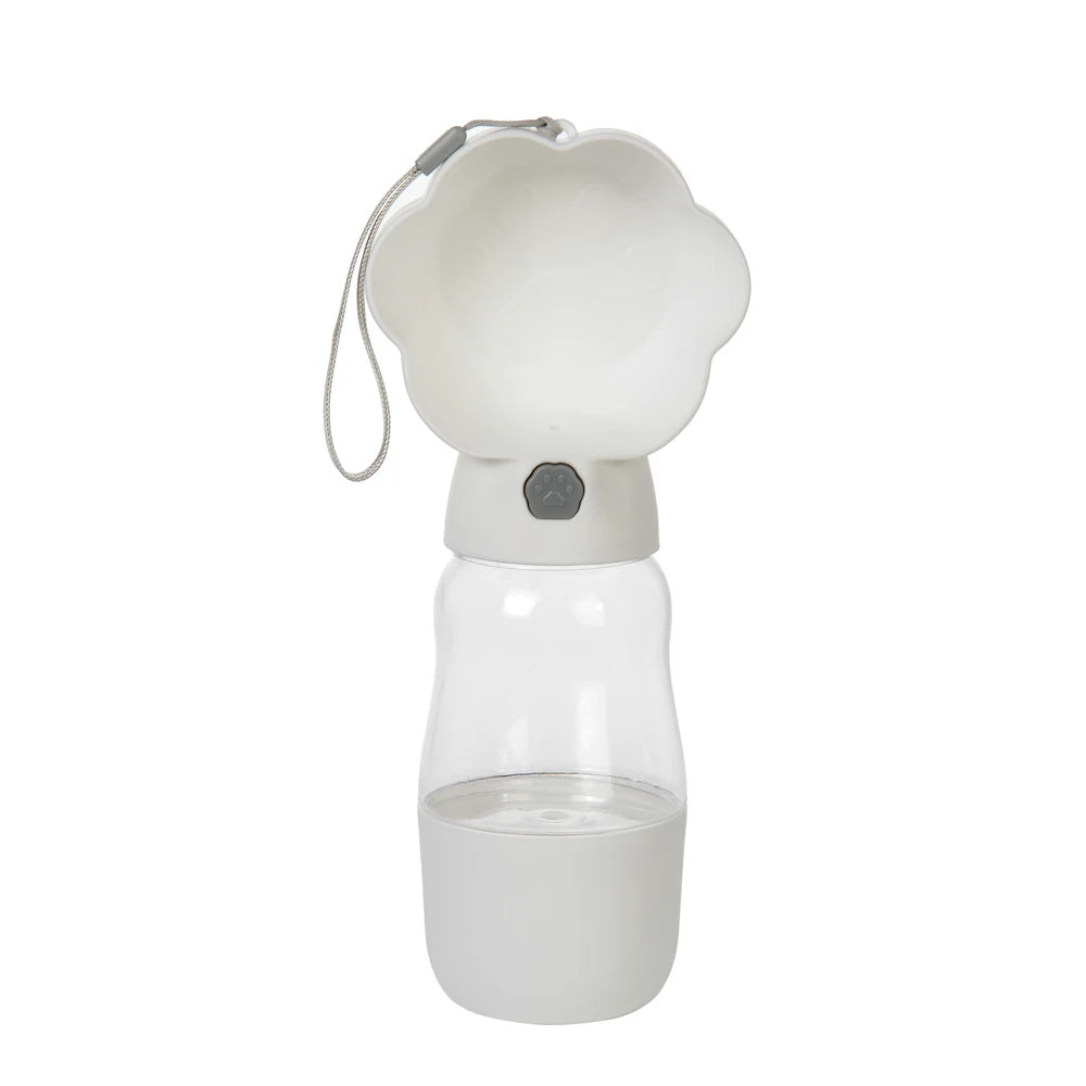 2-in-1 Portable Dog Water Bottle with Food Container – Leakproof Travel Bowl for Dogs & Cats