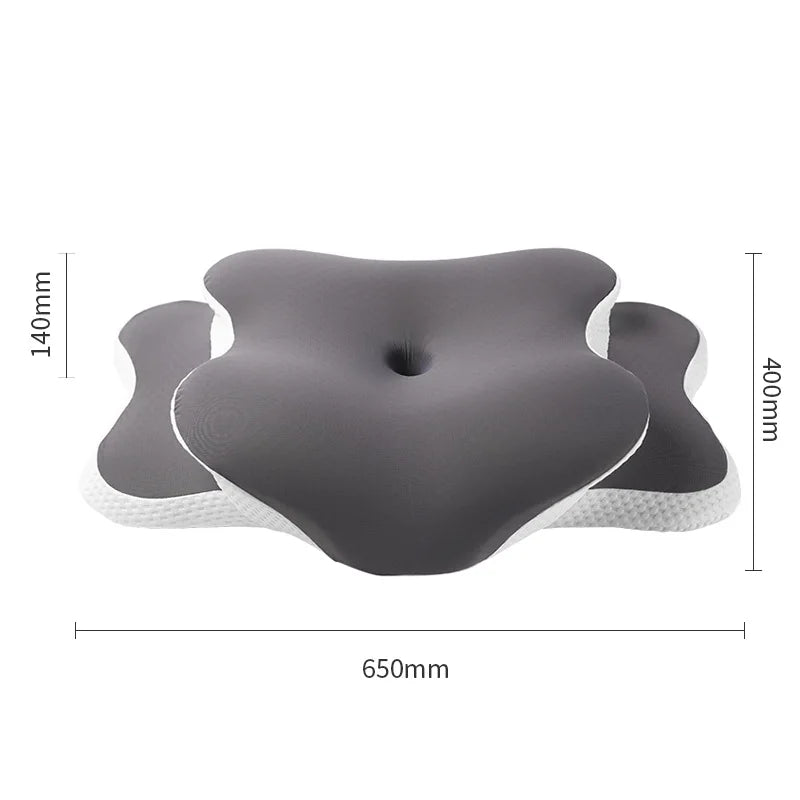 Ergonomic Cervical Memory Foam Pillow – Neck & Shoulder Pain Relief with Ice Silk Pillowcase | Orthopedic Sleeping Support