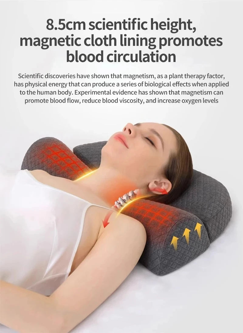 Ergonomic Memory Foam Cervical Pillow – Orthopedic Contour Bed Pillow for Side & Back Sleepers | Neck Pain Relief