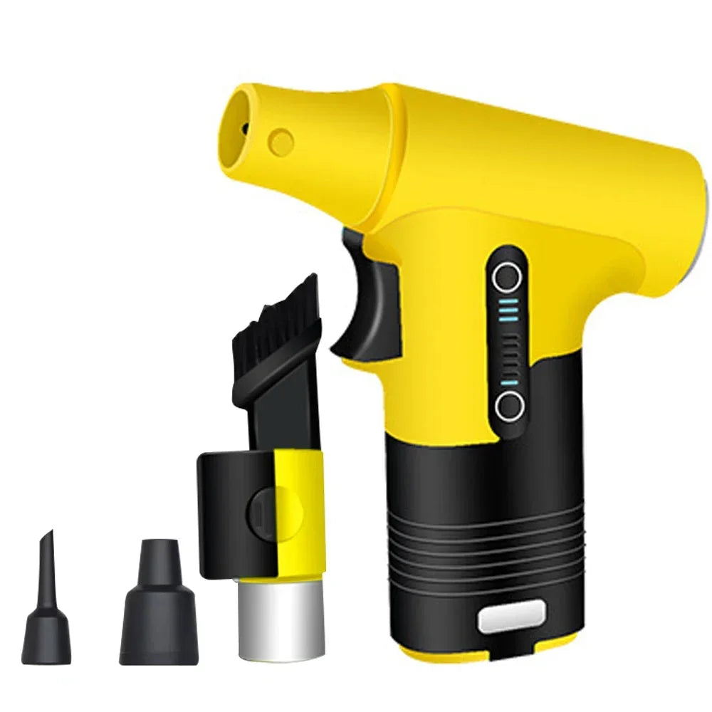 High-Speed Air Blower Turbo Jet Fan – 130,000RPM / 120,000RPM Brushless Motor, Handheld, USB Rechargeable Dust Cleanerl