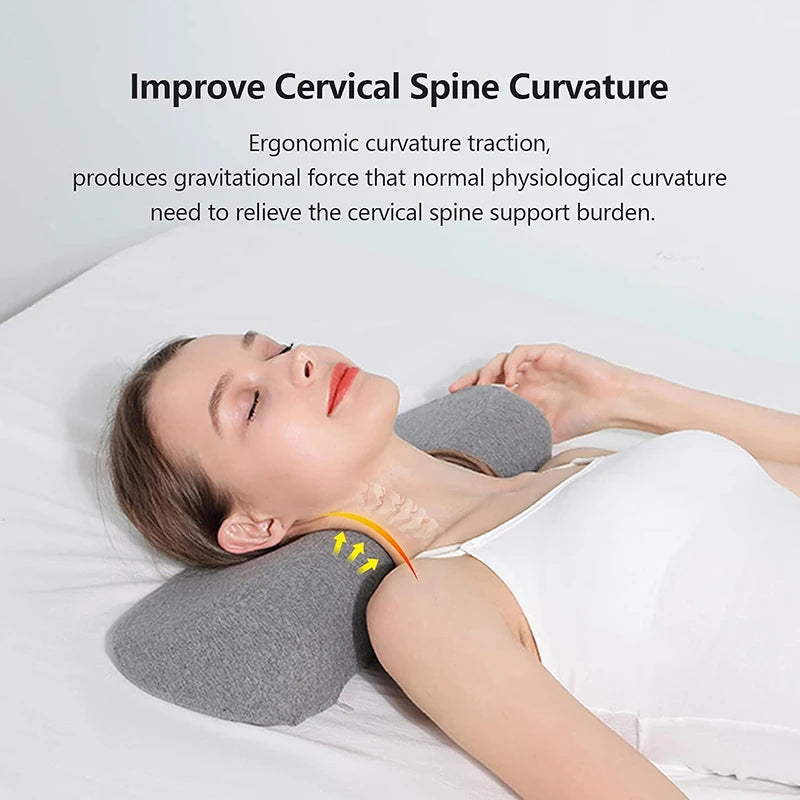 Cervical Memory Foam Pillow – Orthopedic Contour Bed Pillow for Side & Back Sleepers | Anti-Snore & Neck Pain Relief