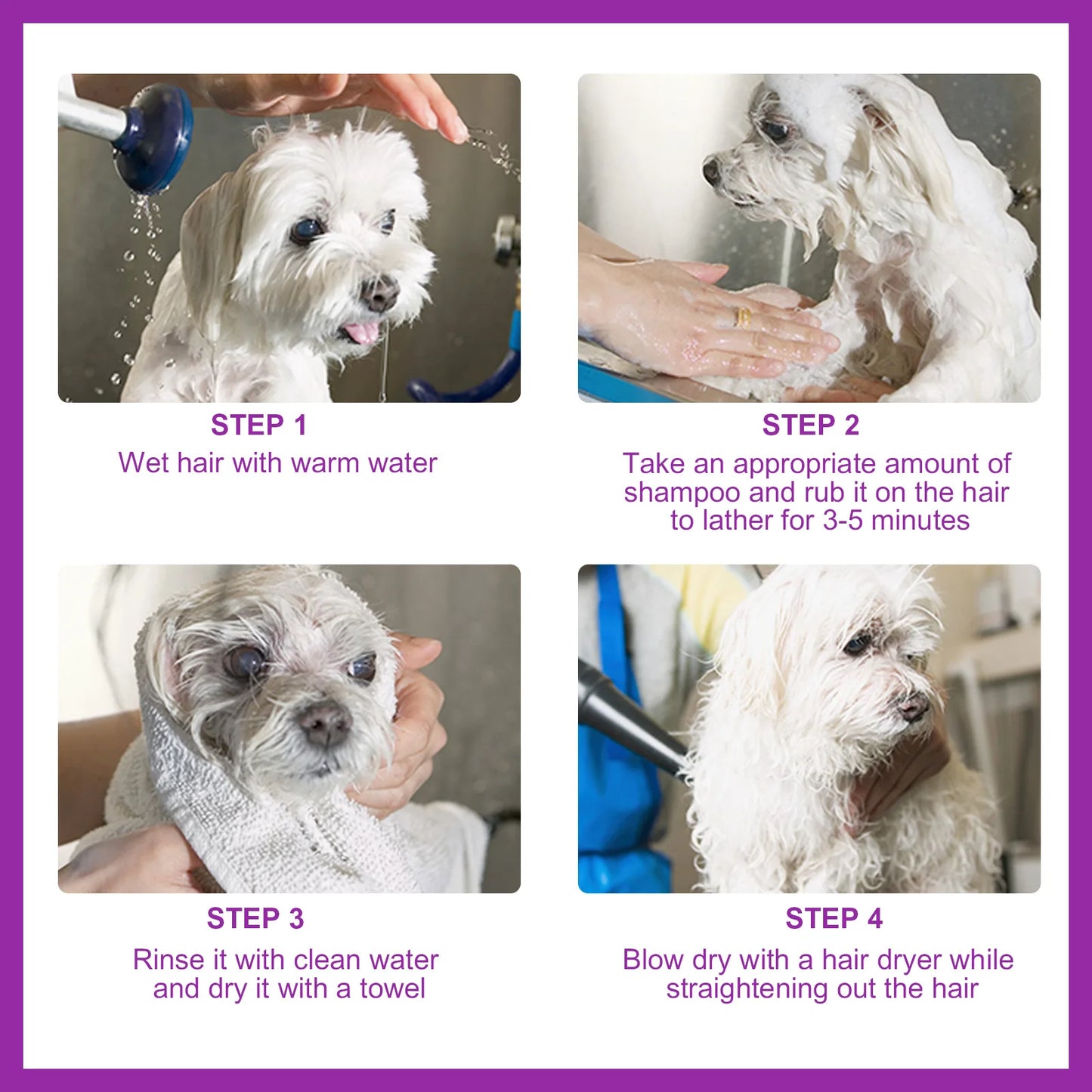 Natural Dog Shampoo – Anti-Stain, Moisturizing, Itch Relief & Hair Care (237ml)