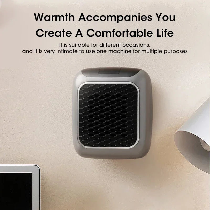 “Wall-Mounted Electric Heater 800W – Energy-Saving Fast Heating with Remote Control (EU Plug)”
