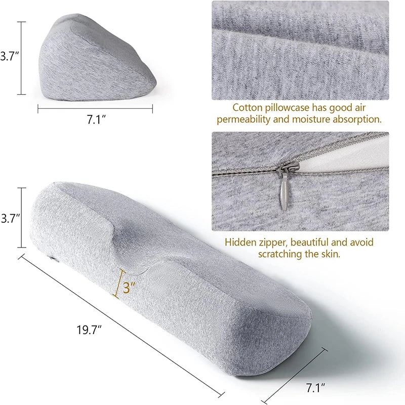 Cervical Memory Foam Pillow – Orthopedic Contour Bed Pillow for Side & Back Sleepers | Anti-Snore & Neck Pain Relief