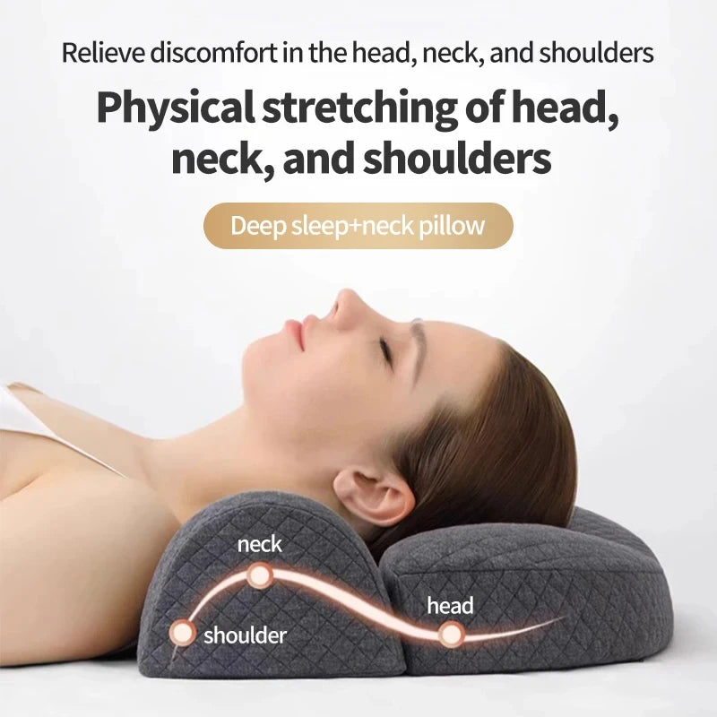 Ergonomic Memory Foam Cervical Pillow – Orthopedic Contour Bed Pillow for Side & Back Sleepers | Neck Pain Relief