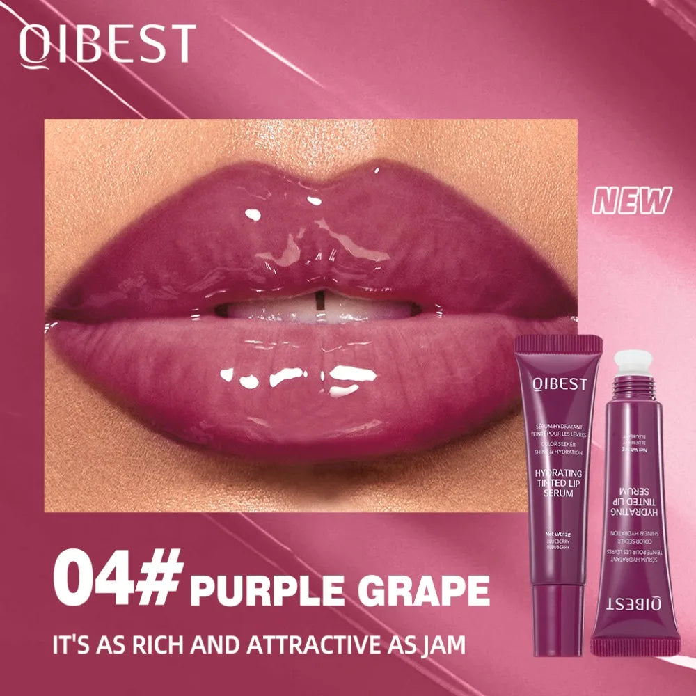 Nude Brown Plumping Lip Gloss Moisturising Colored Lip Serum Transparent Fullness Lips Tint Soft Tube Make Up Beauty Lips Care