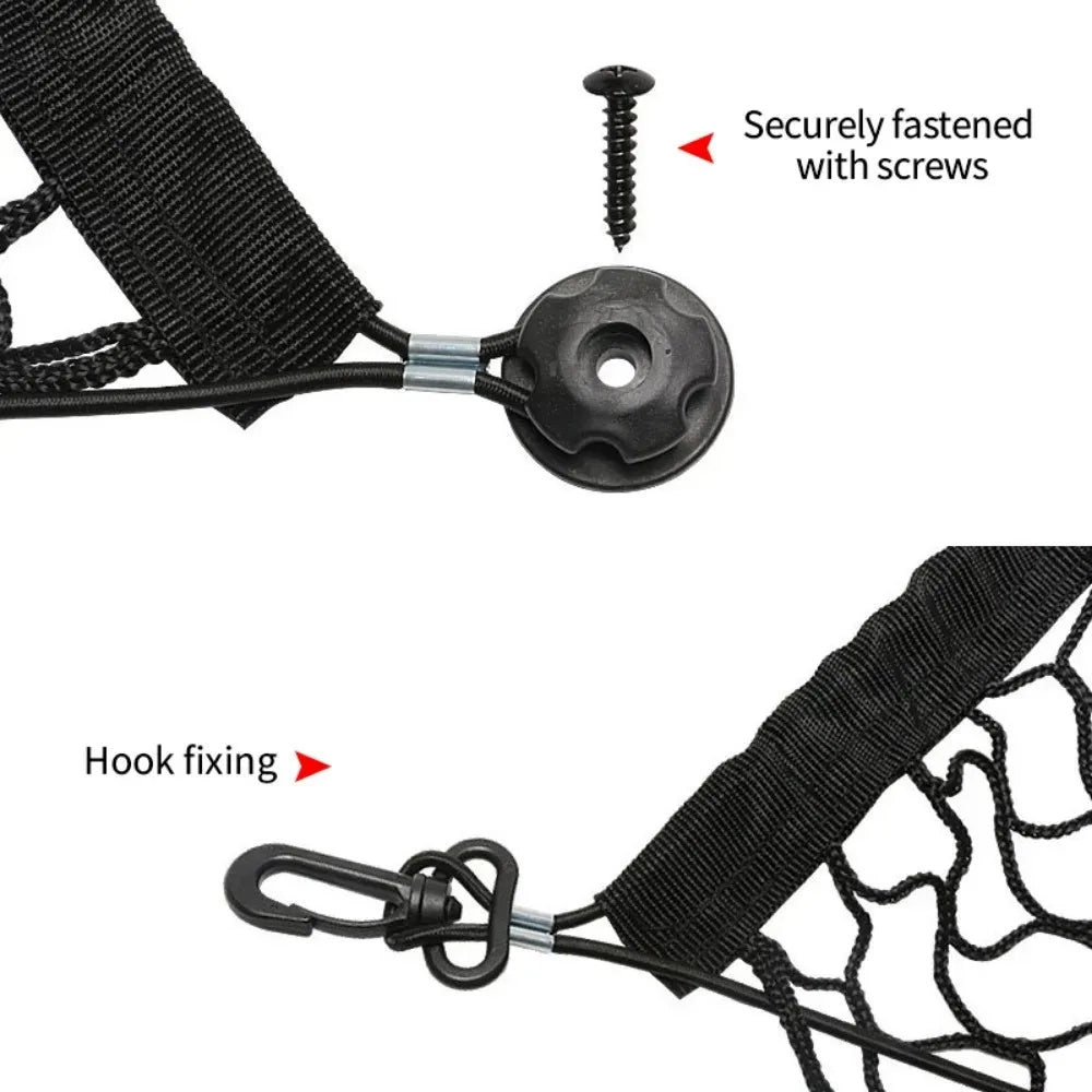 "Dog Car Trunk Barrier Net β Pet Safety Mesh for Back Seat & Cargo β Universal Fit, Easy Installation"