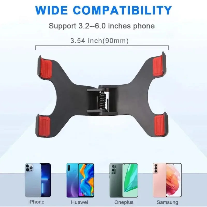 Universal Car Phone Holder – 360° Rotating Windshield & Dashboard Mount for Smartphone & GPS