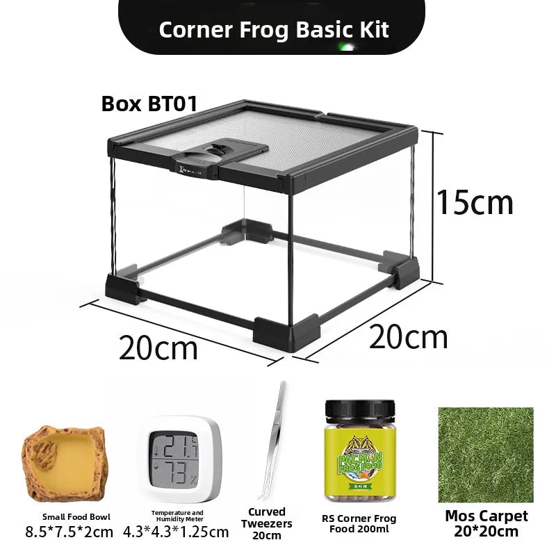 Eco Rainforest Glass Terrarium β Ideal for Lizards, Frogs, Crabs & Spiders