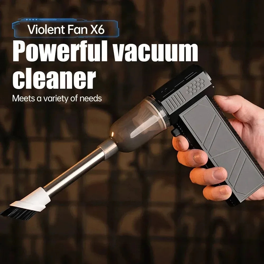 X6 Turbo Jet Fan – 450,000RPM Brushless Air Blower & Vacuum Cleaner, USB-C Fast Charging, 6000mAh Battery