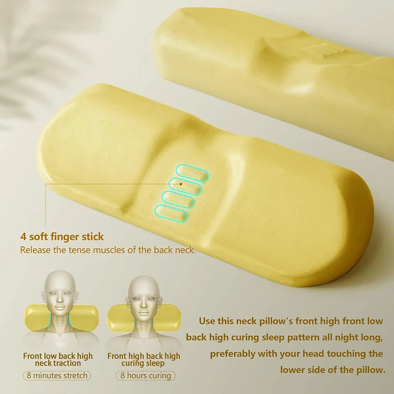 Cervical Memory Foam Pillow – Orthopedic Contour Bed Pillow for Side & Back Sleepers | Anti-Snore & Neck Pain Relief