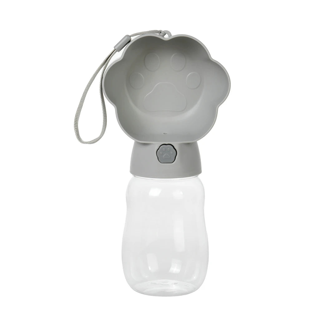 2-in-1 Portable Dog Water Bottle with Food Container – Leakproof Travel Bowl for Dogs & Cats